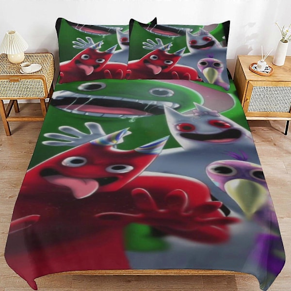c211 Garden Of Banban Sengetøy Sett Dynetrekk Komfortabelt og Lett Tegneserie Sengetøy 3 Deler Seng Sett Twin (1 Dynetrekk og 2 Putetrekk) hn794 135x200cm 53x78in