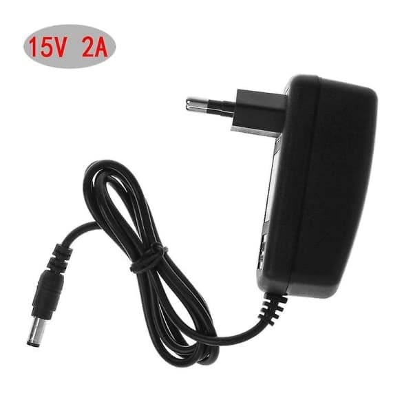 Multifunksjonell AC/DC 15V 2A strømadapter for høyttalere - Europeiske standarder