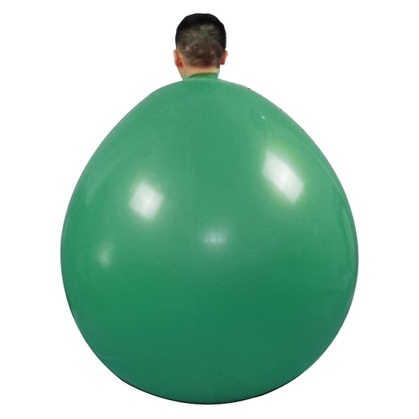 Jätteballong 36 tum runda ballonger extra jumbo och tjock gigantisk latexballong för bröllop Green