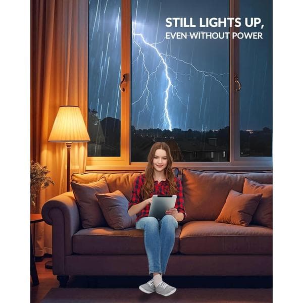 E26 Rechargeable LED Bulbs with Remote Control, 3 Colors Dimmable E26 Battery Operated Light Bulbs with Timer, Rechargeable Emergency Lights 2-Pack