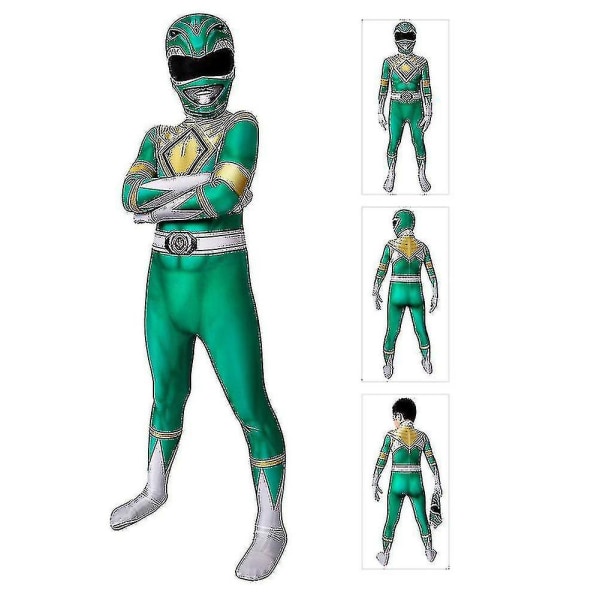 Power Ranger Kostume Voksen Mænd Bodysuit Voksen Halloween Kostume Green 180cm