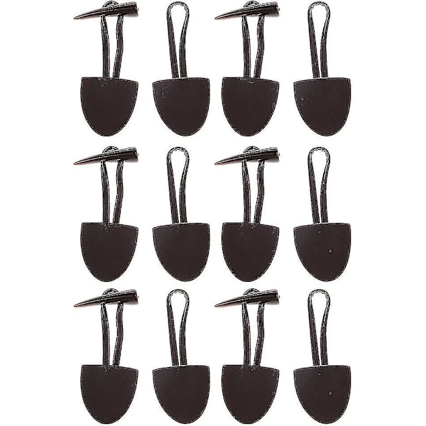 6 Par Leatherknapper Horn Toggle Duffle Knapper For Frakk Kaffe Spenne Lukking Fancy Knapper - Brun