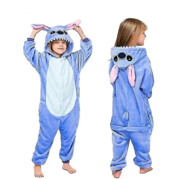 Disney Lilo & Stitch Yhden kappaleen pyjama Lapset Pehmolelut Newway Onesies Talvi Lämpimät Vaatteet Joululahja_Newway 1 130CM(9-10T)