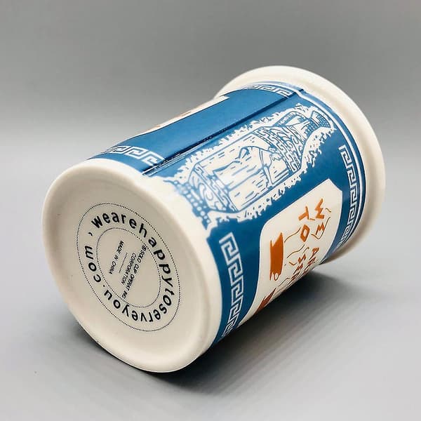 Vi är glada att servera dig porslin kaffemugg New York ikonisk pappersmugg kaffemugg Small