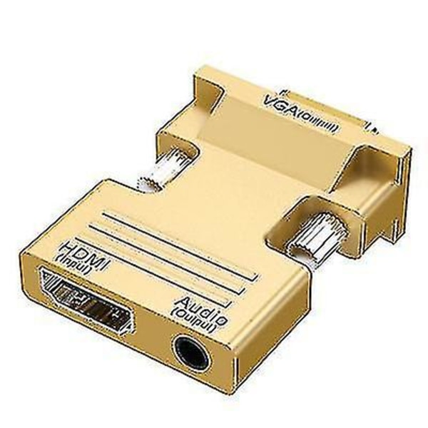 Hdmi til Vga-kabel med lydutgang, Hdmi-konverter gold