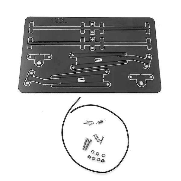 Metalliset tuulilasinpyyhkimet 1/10 Rc-mallinnuksille Axial Scx10 Traxxas Trx4 Defender G500 -päivitysosat black