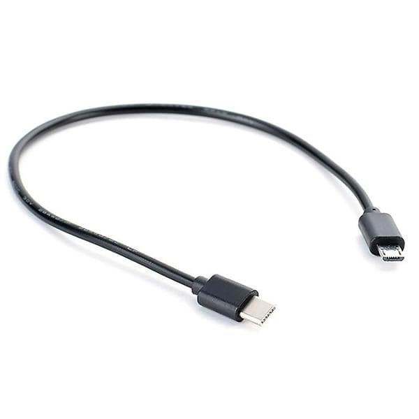 Typ C USB-C - Micro USB -kaapeli Micro B USB Typ C -kaapeli Uros-uros-datakaapeli 30CM
