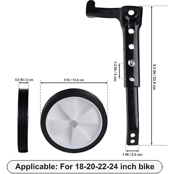 Barnestabilisatorer for barnesykkel 18 20 22 24 tommer justerbar støtte barnesykkelhjul JJX