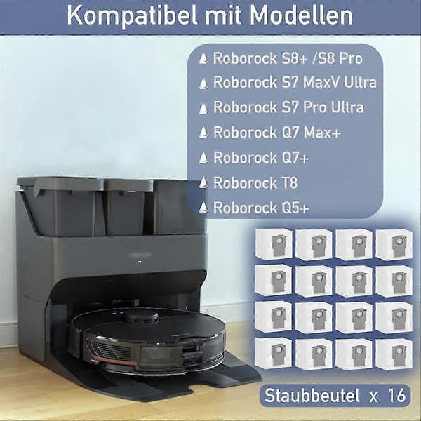 Støvsugerposer til Roborock S8+ / S8 Pro Ultra Støvposer