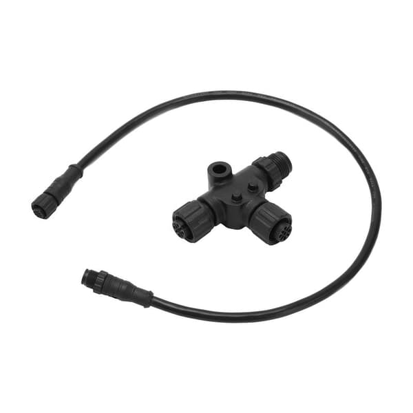 Til NMEA 2000 Drop Backbone-kabel med T-stik 5-benet vandtæt M12 0,5 m til Garmin Networks