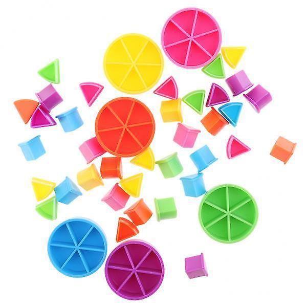 5x pakke med 42 stykker Trivial Pursuit spil stykker tærtekiler til matematikbrøker