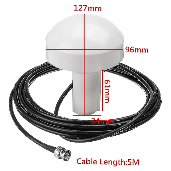 Skip Gps Aktiv Marine Navigasjon Antenne Timing Antenne 1575+/-5 Mhz 5m Bnc Hannkontakt