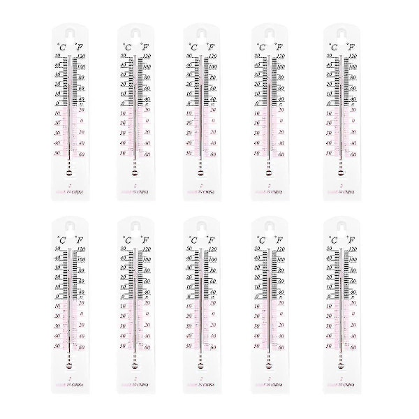 10 stk./sæt Indendørs termometer Brug nøjagtig Celsius Fahrenheit display termometer U