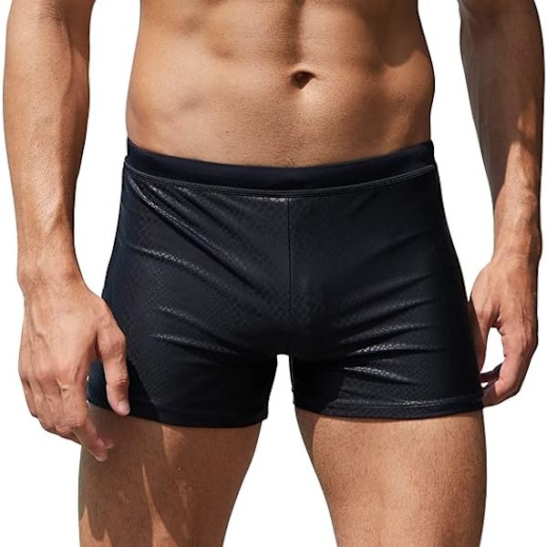 Badbyxor för män, boxerkalsonger utan avtagbar dyna, sportboxerkalsonger, badshorts, underkläder, badkläder, sommar