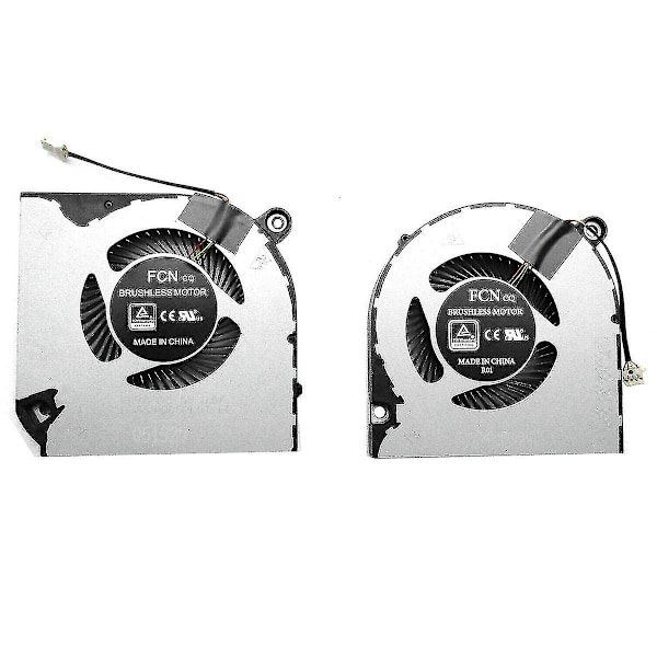 Laptop CPU + GPU Kylfläkt för Nitro 5 AN515-43 AN515-54 AN517-51 Nitro 7 AN715-51-yuyu Silver