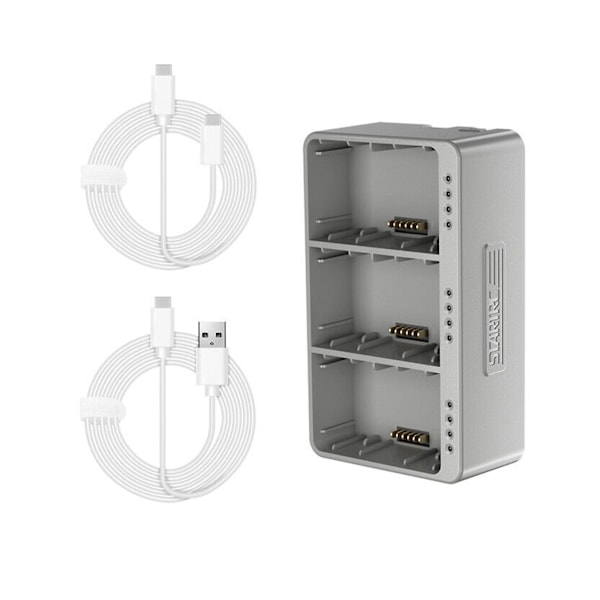 Tre-vejs USB/type-c mini-batterioplader hurtigopladningshub til Dji 3 Pro Drone