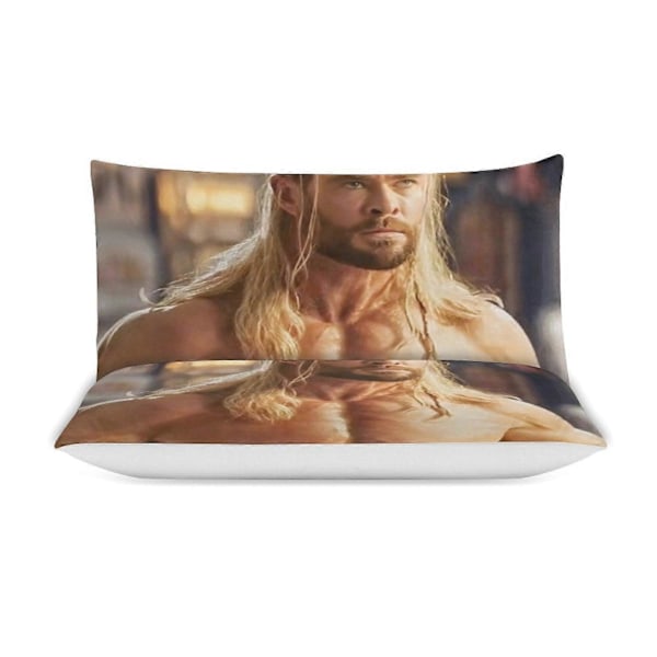 v3061 Sängkläder Chris Hemsworth Sängset Ultra Mjuk Hudvänligt Påslakan 3 Delar, Sött Täcke Sängset för Pojkar Flickor Barn 240x260cm 94x102in