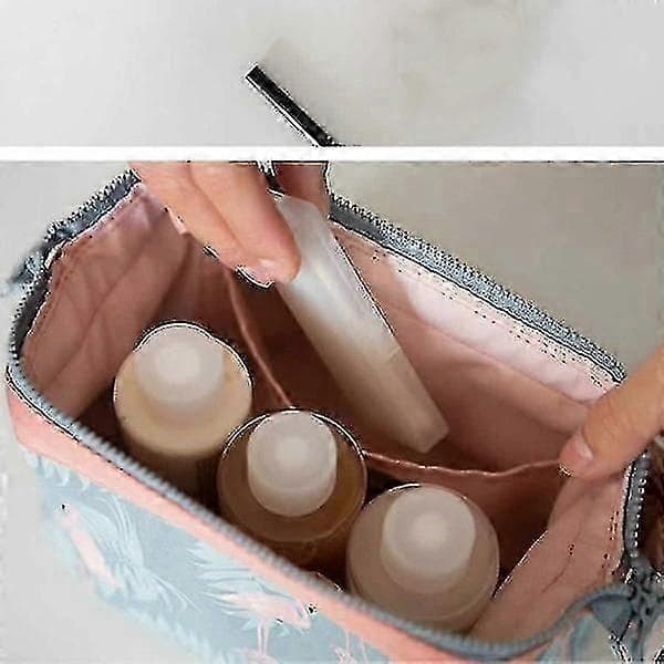Bærbar makeuptaske til kvinder - Rejsevenlig kosmetikarrangør med stil C