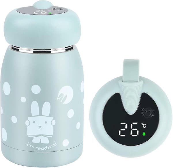 Barnvattenflaska Smart Termosmugg 320ml Rostfritt Stål Termos (Blå)