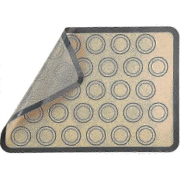 2-delt non-stick silikone bageplade - perfekt til makroner og fondantkageforme