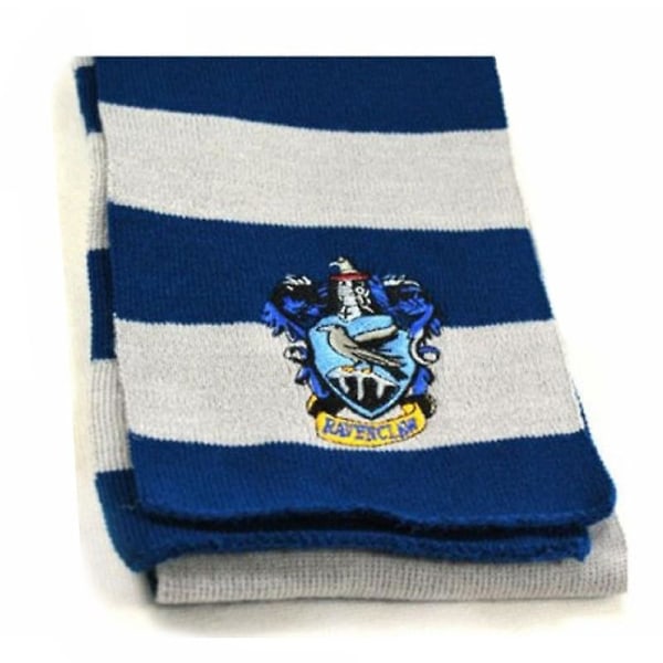 Harry Potter Cosplay Scarf Wizarding World Hogwarts House Tematisk Sjal Gryffindor Hufflepuff Slytherin Ravenclaw Halsdukar Halloween Klä Ut Kostym Ac Blue