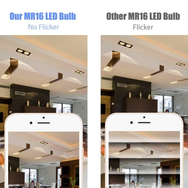 MR16 LED-lamper varmhvit 3000K, MR16 GU5.3 LED 5W, 5-pakning