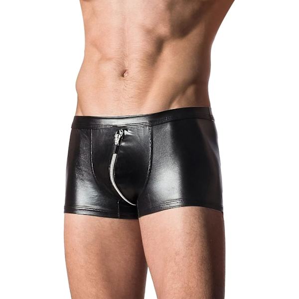 OE Mænds Sexy Lavtaljede Hot Erotiske Sexy Thong Boxer Shorts til Sex med Ankellås Størrelse M-XXL sort A