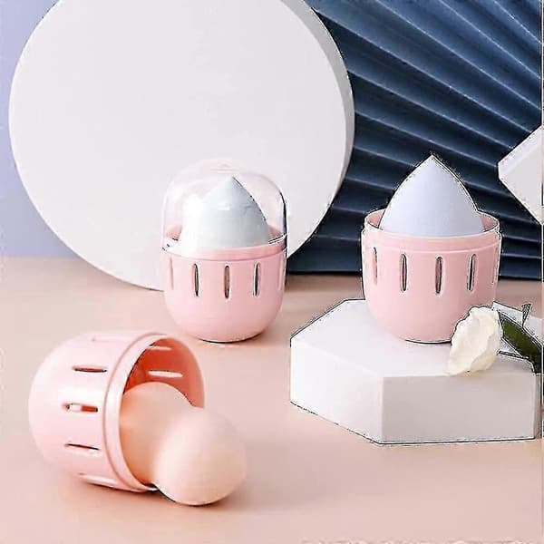 Kompakt makeup-svampeholder til at holde Beauty Blenders rene og tørre