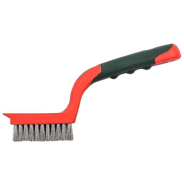 Wire Brush Industrial Brush 304 Stainless Steel Rust Cleaning Brush Copper Wire Brush Kitchen Decontamination Burn (1pcs,red + Green) Hy