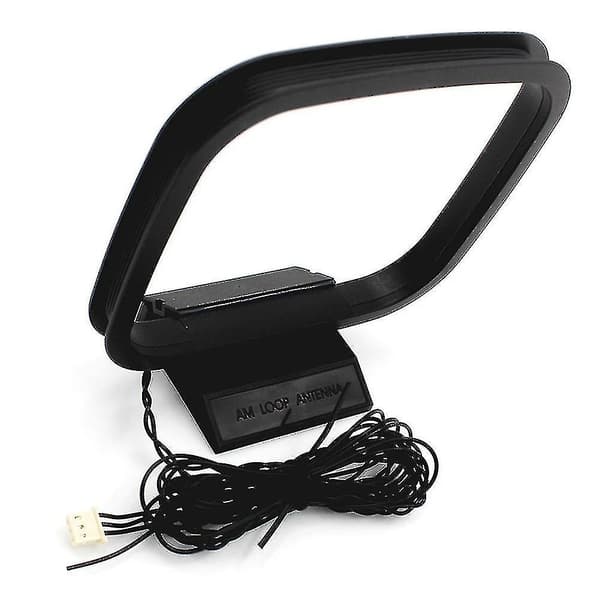 1 stk. Fm Am Loop Antenne Til Modtager Med 3-bens Mini Stik Til Sharp Chaine Stereo Av Modtager Black