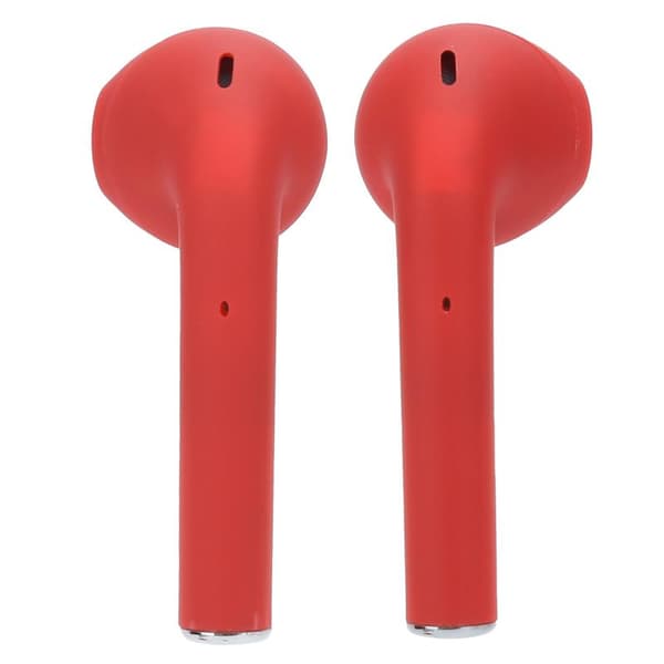 TWS Bluetooth 5.0 Wireless Earbuds Touch Control Headset with Charging Case Red