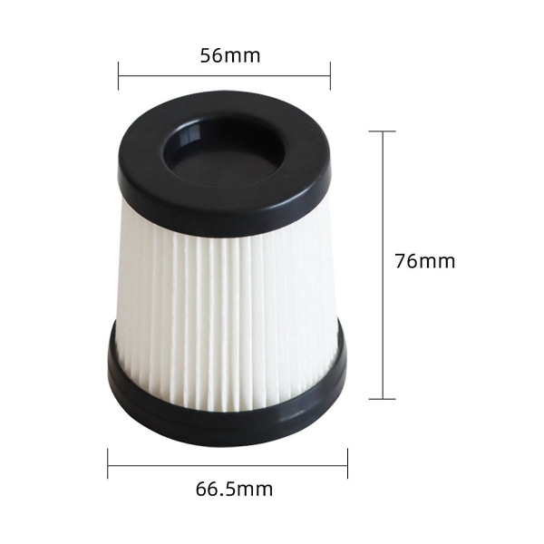 4-pack Hepa-filter kompatibelt med Fsv101, Fsv001 24 Kpa sladdlösa stickdammsugare-serien Whiteblack