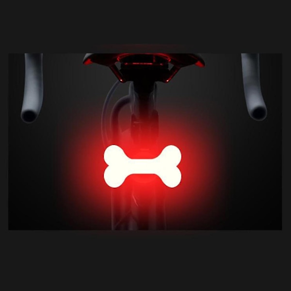 Superlysende LED-cykellygte, forlygte, baglygte, baglygte til racercykel, MTB, cykling - Bone