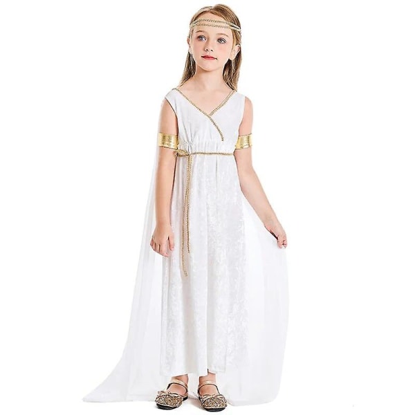 Born Pretty  Barnekostyme med toga i gresk gudinnestil for jenter 4-6 år 8-10 år 10-12 år S (4-6T)