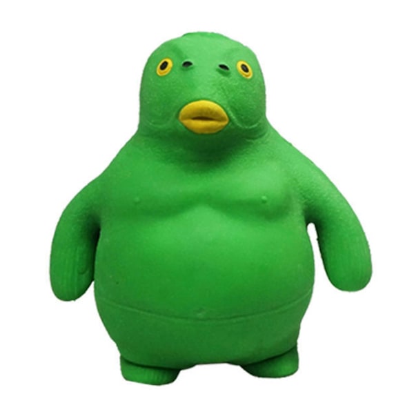 Stræk Gorilla Legetøj, Strækbar Lim-Sand Fyldt Gummi Gorilla Green 15*14CM