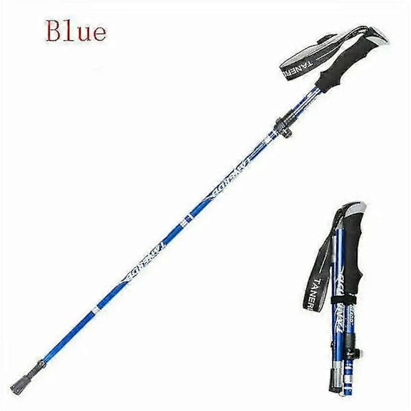 Naturehike Antishock Foldbare Trekkingstave 5-delte Gåstave til Vandring 2023 sort 110-130cm sort black 110-130cm