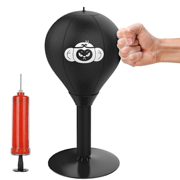 Stress Buster Desktop Punching Bag med stærke sugekopper Heavy Duty Stress Relief Ball sjove gaver til chef, kollega-hao