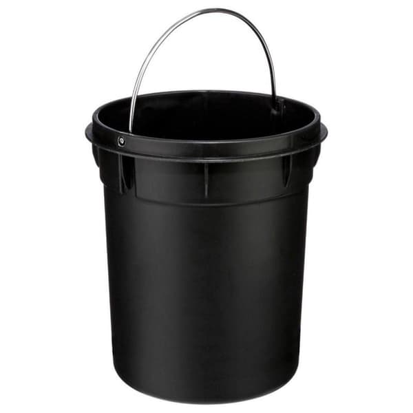 Pedalspand i sort metal - 3 L sort black 609