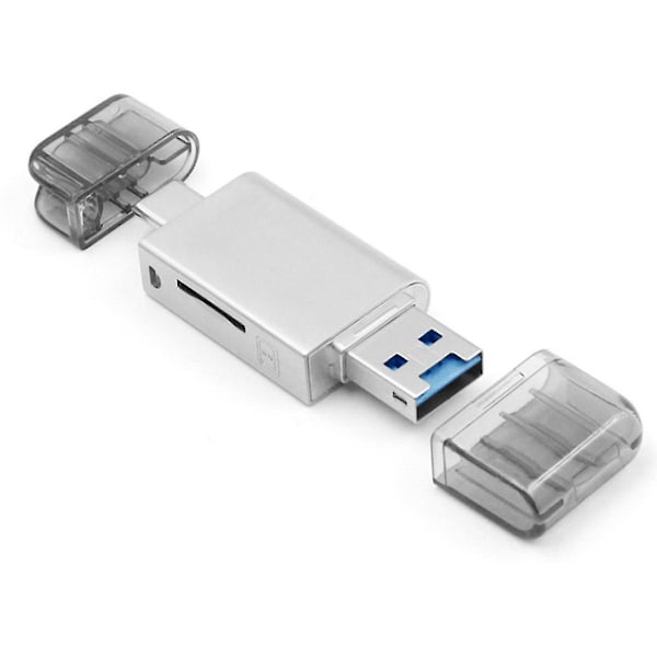 USB-C Type C / USB 2.0 til NM Nano Memory Card TF - SD Kortlæser til Mobiltelefon & Laptop - hao Photo color