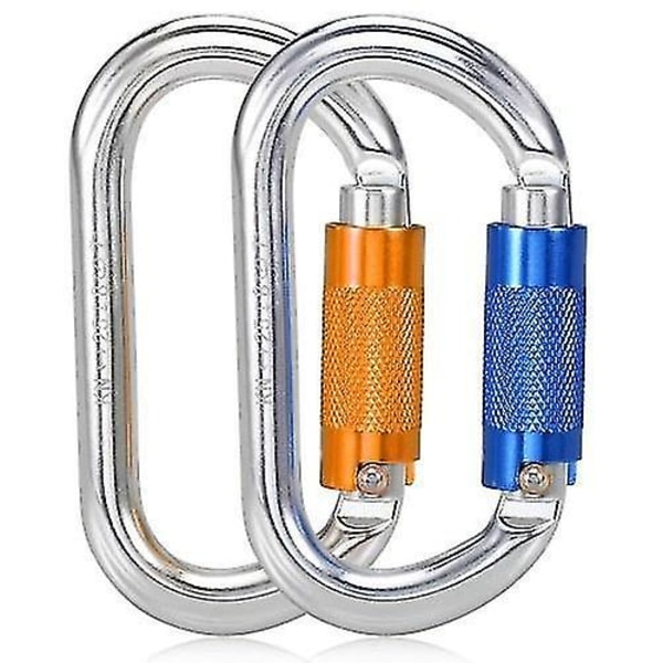 Carabiners 25kn srew lukitusportti karabiini raskas D-muotoinen kierrelukko karabiini