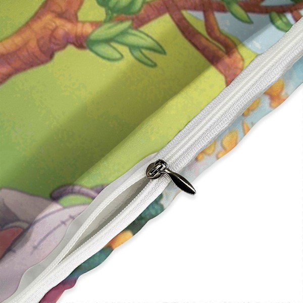 v378 Nalle Puh 3-delat Bäddset för Enkelsäng - Inkluderar 1 Enkelt Täcke och 2 Örngott - Färgbeständig Mikrofiber - Nalle Puh io378 135x200cm 53x78in