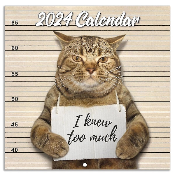 2024 Veggkalender - Morsom kalender 2024, januar 2024 - desember 2024, veggkalender Gag-gave Morsom