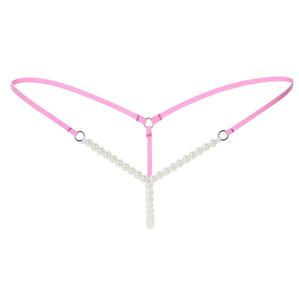 Sexiga Kvinnors Byxor Öppen Mellanben Sexig Pärla Frestelse T-backs Erotisk Lingerie G-String Mellanbenslösa Kalsonger Trosor För Sex Tanga Blue One Size