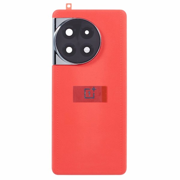 OnePlus 11R 5G:lle OEM-akkukotelo liima-tarralla + kameran linssin suojus - Musta Multicolor Red