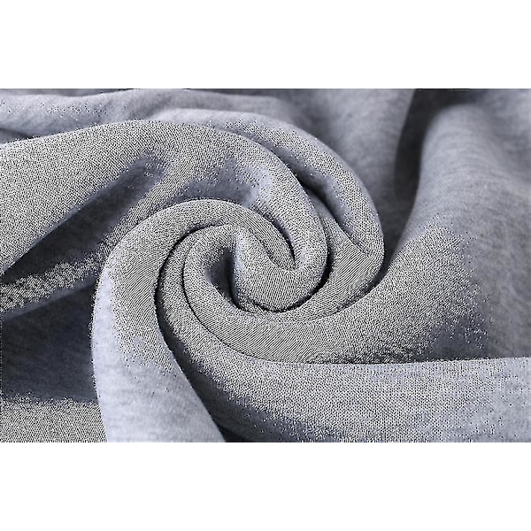 Polstret Genser Med Hette Og Ensfarget Design For Menn Og Kvinner, Hettegenser For Høst/Vinter, Marineblå 3XL