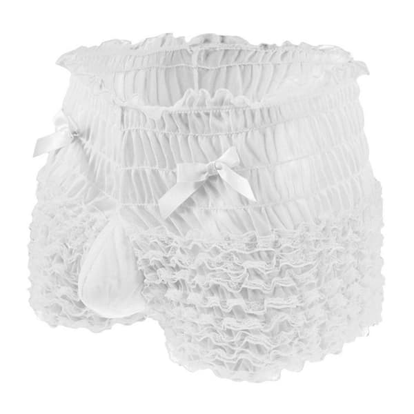 Herr Underkläder Shorts Boxers Spets Kalsonger Stlye BB White