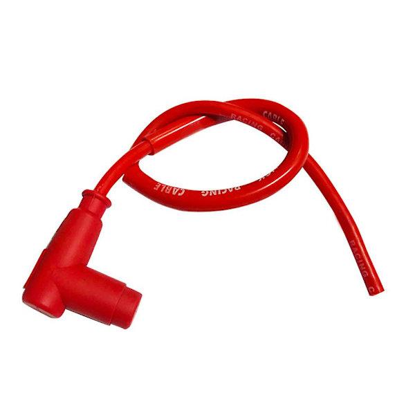 Til tændrør til Iridium Power-kabelledninger Universal motorcykel tændingsledning Red