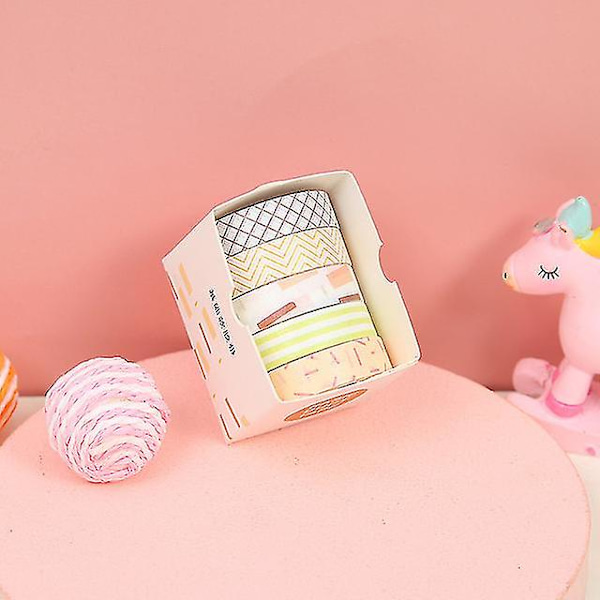 Washi Tape Diy Skolmaterial | Skolmaterial Maskeringstejp - 5st/låda Färg -
