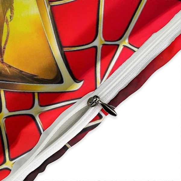 v111 Spider-Man 3-delat Bäddset för Enkelsäng - Inkluderar 1 Enkelt Täcke och 2 Örngott - Färgbeständig Mikrofiber - Spider io111 135x200cm 53x78in
