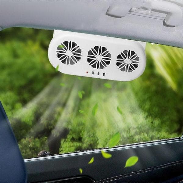 USB Plug-In Bilfönsterfläkt Bil Luftcirkulation Kylning Ventilation Fläkt